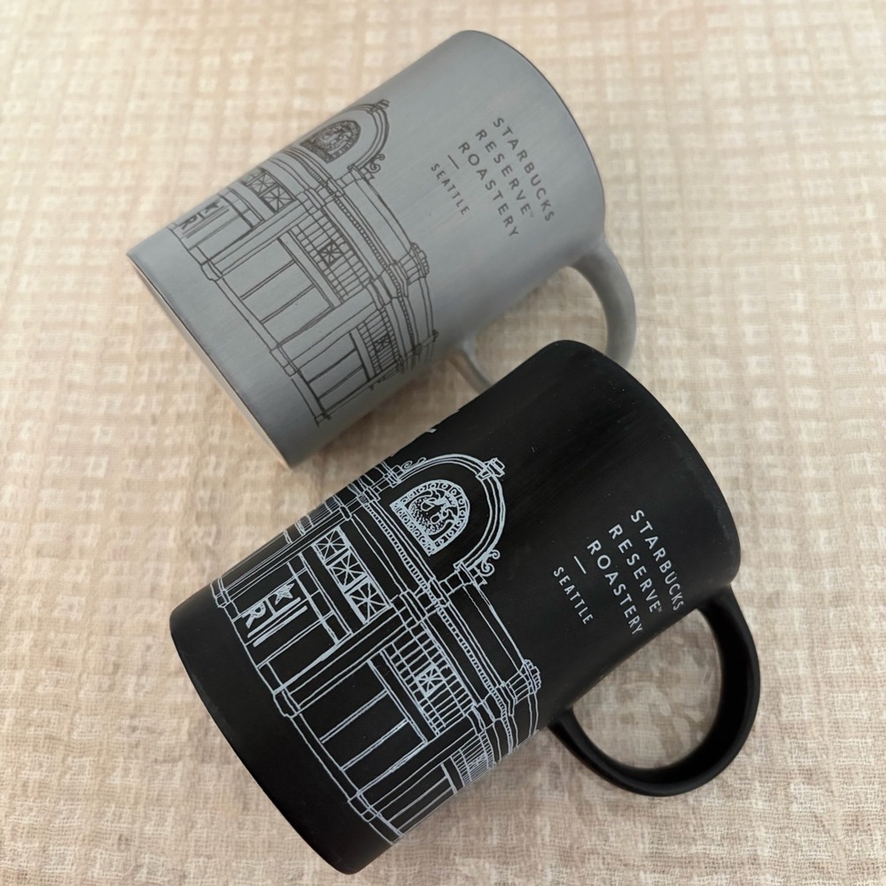 Starbucks Reserve Roastery Seattle Chicago Coffee Mug 10oz SET